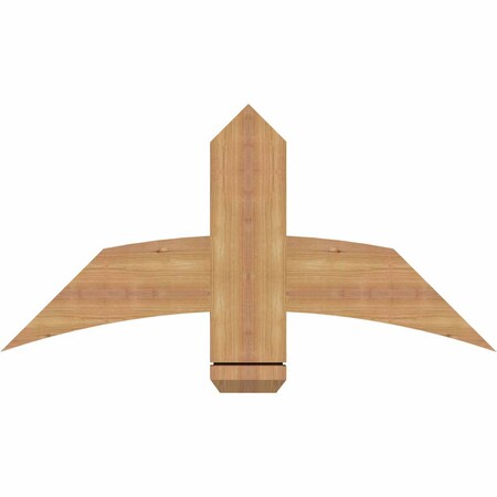 Ekena Millwork Bellingham Timber Gable Bracket, Western Red Cedar, 36"W x 18"H x 1 1/2"D x 5 1/2"F, 12/12 Pitch GBW036X18X0206BEL00SWR